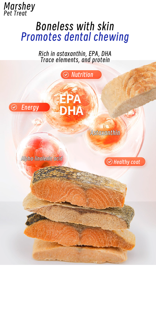 Premium Freeze-Dried Salmon Bites for Dogs & Cats – High Protein, Omega-3 Rich, All-Natural Pet Treats